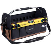 VSHXENG 22-inch tool bag open-top design for quick tool access on site.