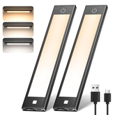 VST 72-LED motion sensor light under cabinet with magnetic mount for easy setup