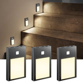 VST Motion Sensor Step Night Light front view with slim profile and warm glow for safe navigation.
