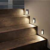 VST motion sensor step night light ultra-thin black with magnetic mount for stair safety