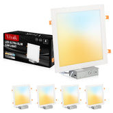 Vtuik 4-pack 11-inch square LED downlight for quick kitchen retrofit