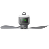 VVU&CCO battery-operated ceiling fan with light for portable outdoor cooling.