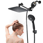 VXV 8-inch square rainfall showerhead for immersive spa-like showers
