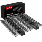 WAENLIR magnetic wrench organizer showing 48-slot layout for fast access