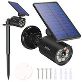 WaitScher solar motion light with 360° rotatable head for wide area illumination.
