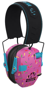 Walker’s Razor Slim earmuffs side view showing ultra-low profile for secure fit