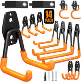 Wallavant garage hooks for heavy-duty storage; keeps tools within reach and tidy.