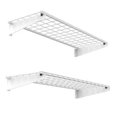 Wallmaster 2pack shelves white for organized garage storage