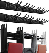 Wallmaster garage storage rail with a 96-inch track for flexible organization
