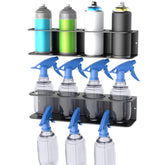 WALMANN wall-mount spray bottle holder keeps cans neatly organized and within reach.