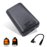 Wamlet 12V heated jacket battery pack ready for in-pocket warmth on cold outdoor work