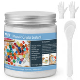 WAN2TLK white mosaic crystal grout 400g jar for easy DIY tiling
