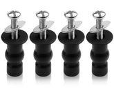 Wangenbro 3/8 inch toilet seat screws kit close-up, top-mount design for secure fit.