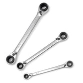 Wanlvkang 4-in-1 ratcheting wrench set compact display showing 12 sizes