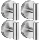 warlve heavy-duty suction hook installed on shower glass holding towels securely