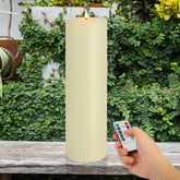 Warmhere 14x4 outdoor candle with waterproof base for rain-ready patio decor