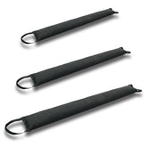 Warmoon self-absorbing flood bag with handles deployed to form a quick barrier