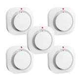 WARROXIDE smoke detector front view, compact design ready for quick home setup