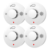 WARROXIDE smoke detector front view, sleek and modern for homes.