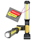 WARSUN DJ60 rechargeable COB LED work light with magnetic hook for hands-free use