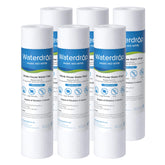 Waterdrop 5-micron filter in a 10x2.5 inch assembly improves sediment capture.