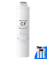 Waterdrop CF filter compatibility with WD-T3-C, WD-T3-M, WD-T4-A systems for easy upgrades.