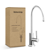 Waterdrop chrome drinking water faucet for a sleek kitchen look