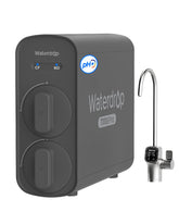 Waterdrop dual flow system with dedicated RO faucet for pure drinking and filtered wash water.