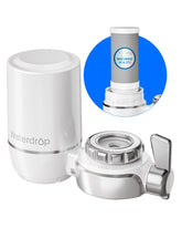 Waterdrop faucet filter attachment showing easy faucet mounting for clean water.