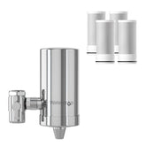 Waterdrop sink filter with 360° rotating head for easy, precise water access.