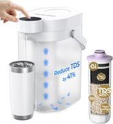 Waterdrop TDS reduction dispenser front view for quick, mineral-retained purified water.