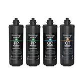 Waterdrop TSA 3-stage under-sink filters pack shows quick 3-second replacement.