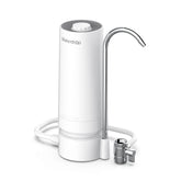 Waterdrop WD-CTF-05 countertop water filter setup attached to a standard faucet for clean water.