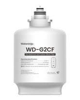 Waterdrop WD-G2CF filter front view for WD-G2 series with easy compatibility