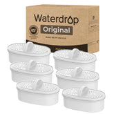 Waterdrop WD-PF-01A Plus filter fitted to a pitcher for clean, filtered water.