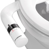 WATERLACE dual nozzle bidet attachment with rear and feminine wash options and adjustable pressure