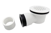 WAWO low-profile drain 1.5-inch setup fits under tile for seamless shower base