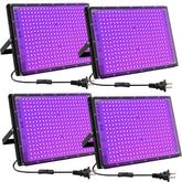 Waygor 300W LED black light flood for outdoor spaces with high brightness and fluorescence.