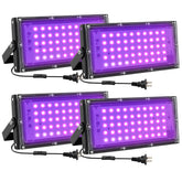 Waygor 50W black light glow party pack highlighting vibrant neon effects for gatherings
