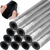 Wazitin 10-piece pipe insulation foam tubes for outdoor pipe protection.