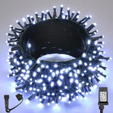 WBao 108ft 500-LED outdoor lights illuminate a tree with safe low voltage.