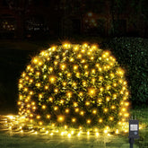 WBao outdoor Christmas net lights illuminate shrubs safely with 360 LEDs