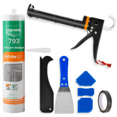 WBHWW caulk gun kit, compact packaging shown for fast home repair applications.