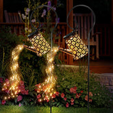 WDLFCGC solar watering can lights illuminate your patio at night with star-like sparkle.
