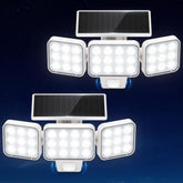 WdtPro solar lights outdoor motion sensor with rotating heads for wide area coverage.