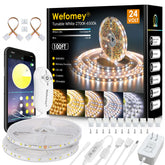 Wefomey LED strip two rolls of 50ft illuminate a large living space with seamless brightness