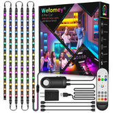 Wefomey RGB under-cabinet strip lighting for bright kitchen task lighting