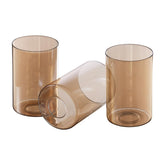 WEIYOUDJ amber glass lampshade with 3.94-inch diameter for compact fixtures.