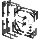 WEKIS anti-sag gate kit closeup showing sturdy brackets for durable installation