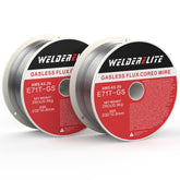 WelderElite 0.030in gasless wire spool for efficient flux-core welding.